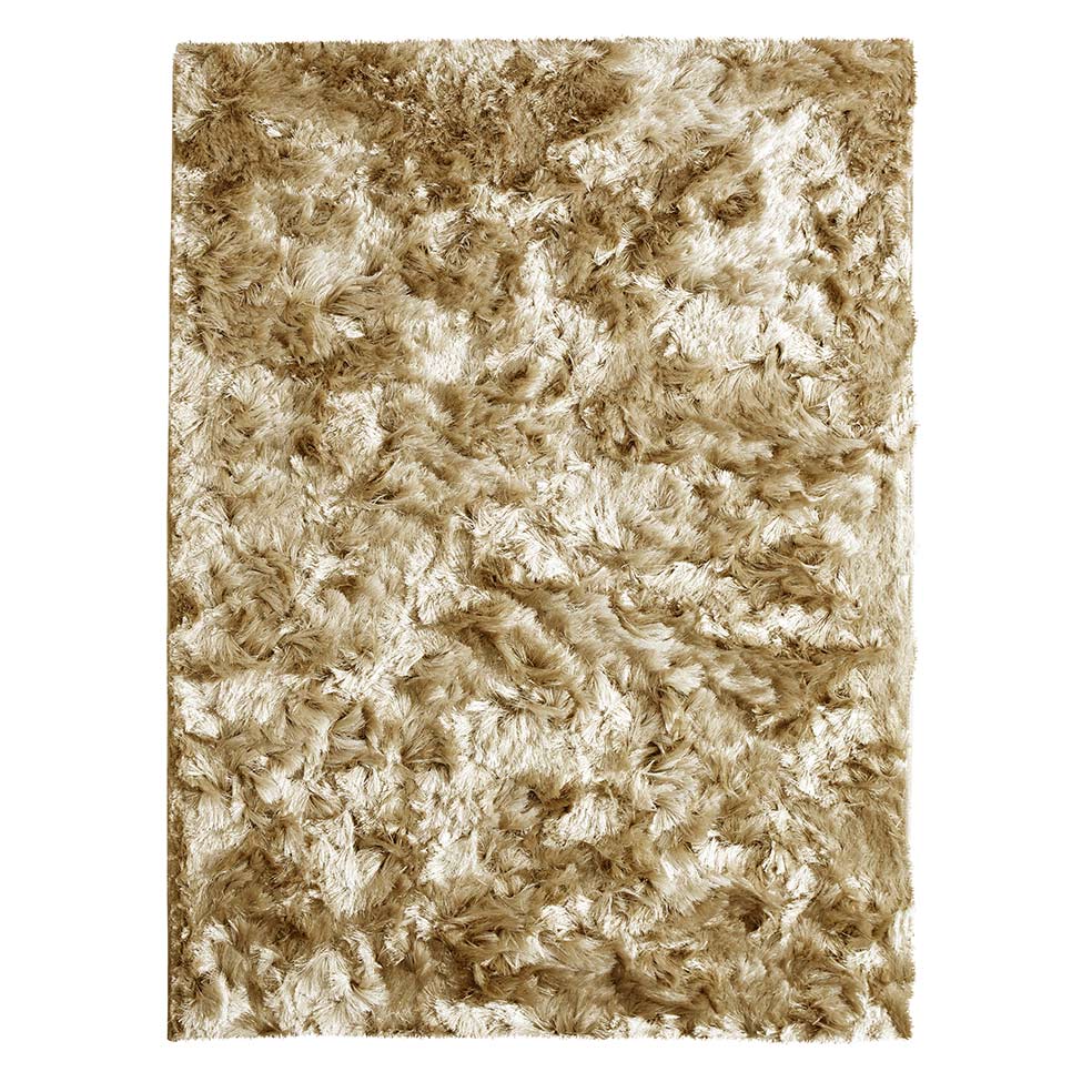 Tapete Show Valsa Retangular Poliéster 200x250 cm Marrom Claro