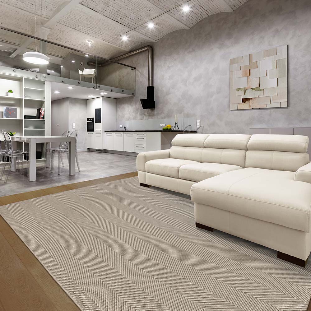 Tapete Sisal Bali Estilo Bege 1,50X2,00M - São Carlos