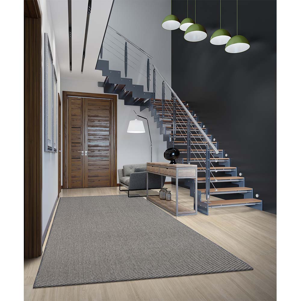 Tapete Sisal New Bouclê Vulcan Cinza 1,50X2,50M