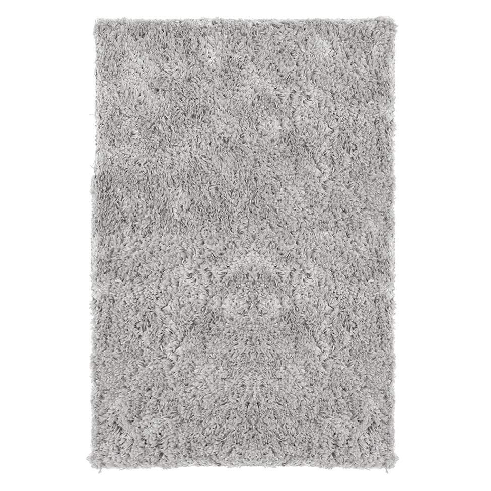 Tapete Tufting Foffo Retangular Poliéster 150x200 cm Cinza