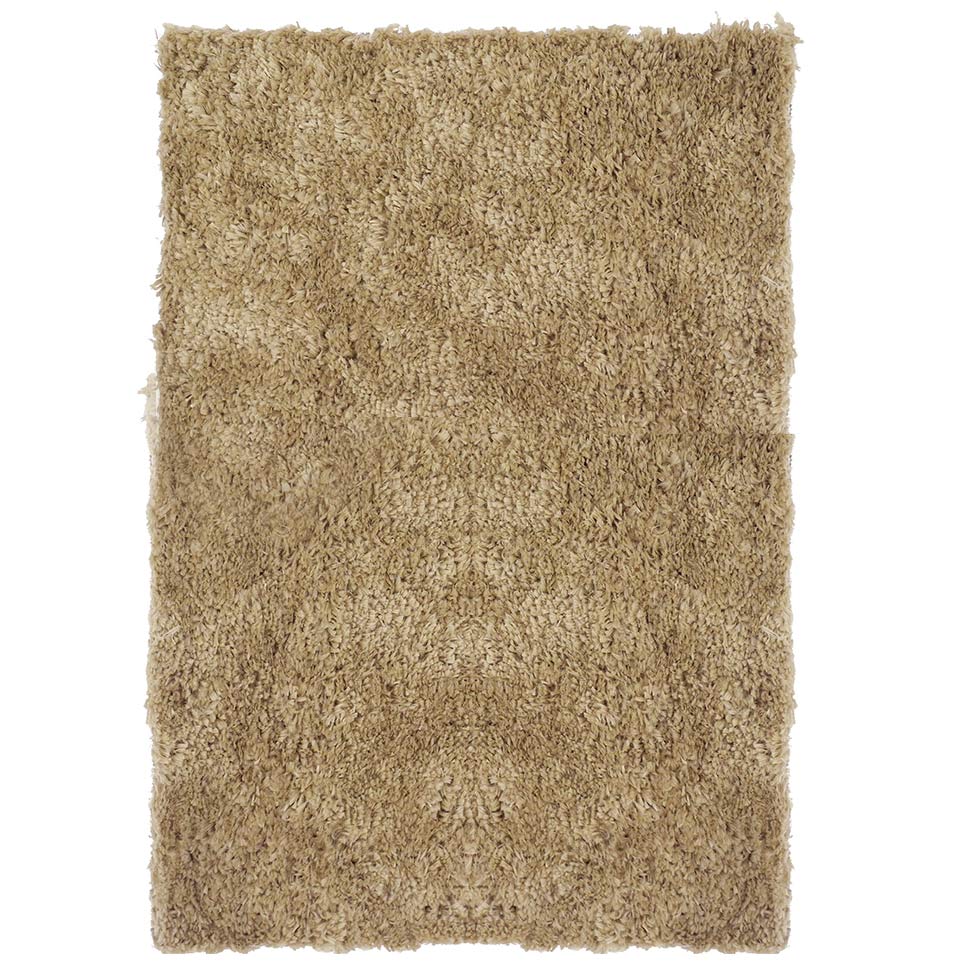 Tapete Tufting Foffo Retangular Poliéster 150x200 cm Marrom Claro
