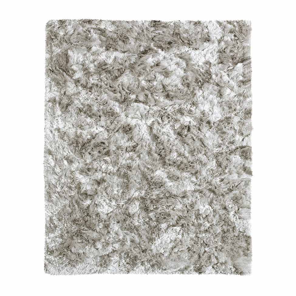 Tapete Tufting Show Bale Retangular Polipropileno 200x250 cm Prata