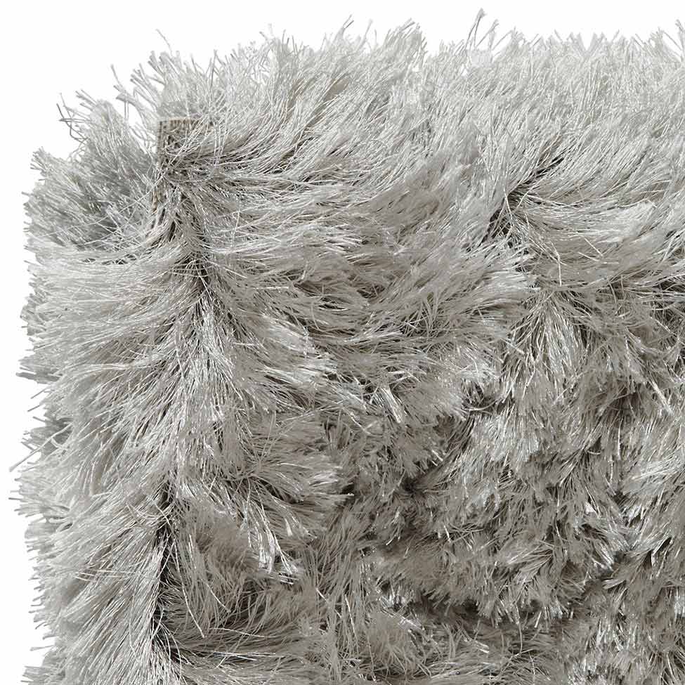 Tapete Tufting Show Bale Retangular Polipropileno 200x250 cm Prata