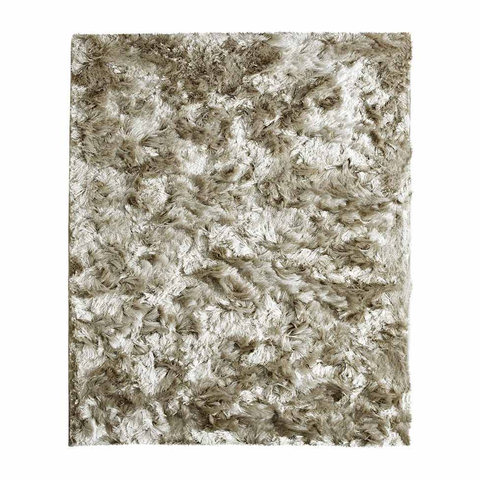 Tapete Tufting Show Dança Retangular Polipropileno 200x250 cm Bege