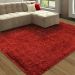 Tapete de Sala Peludo Belmont Vermelho 0,50X0,80M