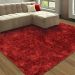 Tapete de Sala Peludo Belmont Vermelho 0,50X0,80M