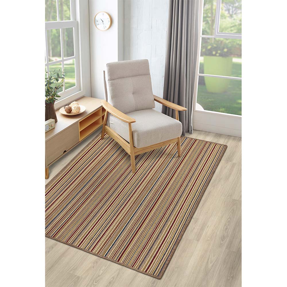 Tapete para Sala Aruba Linhas Marrom 1,00X1,50M