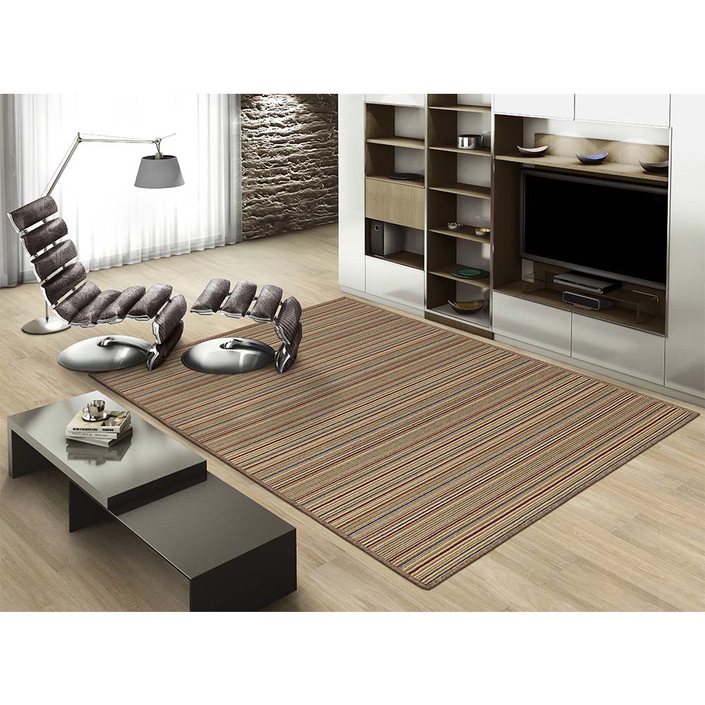 Tapete para Sala Aruba Linhas Marrom 1,50X2,00M