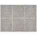 Tapete para Sala Chevron Quadros Cinza 2,00X2,50M