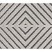 Tapete para Sala Chevron Quadros Cinza 2,00X2,90M