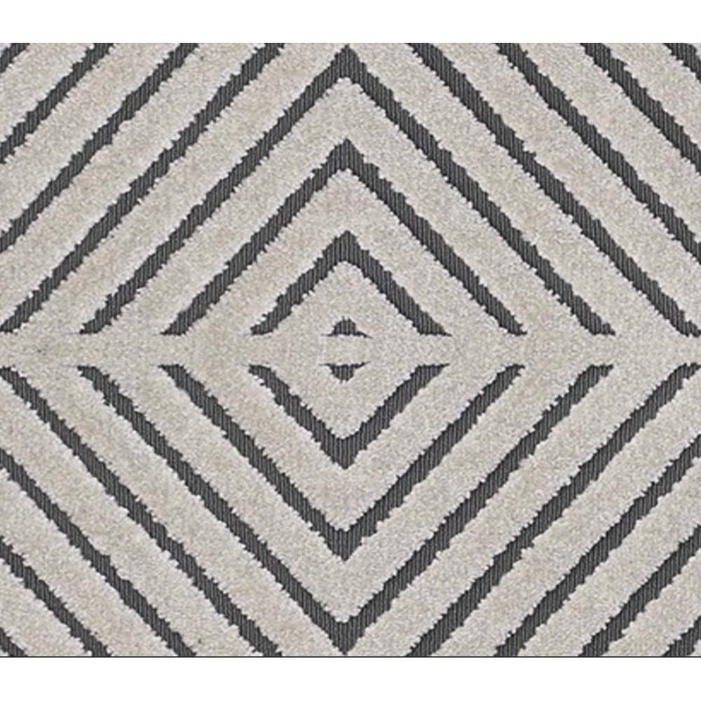 Tapete para Sala Chevron Quadros Cinza 2,00X2,90M