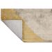 Tapete para Sala Detalhe Dourado Bege-Amarelo 2,00X2,90M