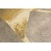 Tapete para Sala Detalhe Dourado Bege-Amarelo 2,00X2,90M