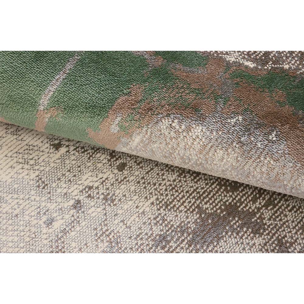 Tapete para Sala Detalhe Musgo Marrom-Verde 2,00X2,50M