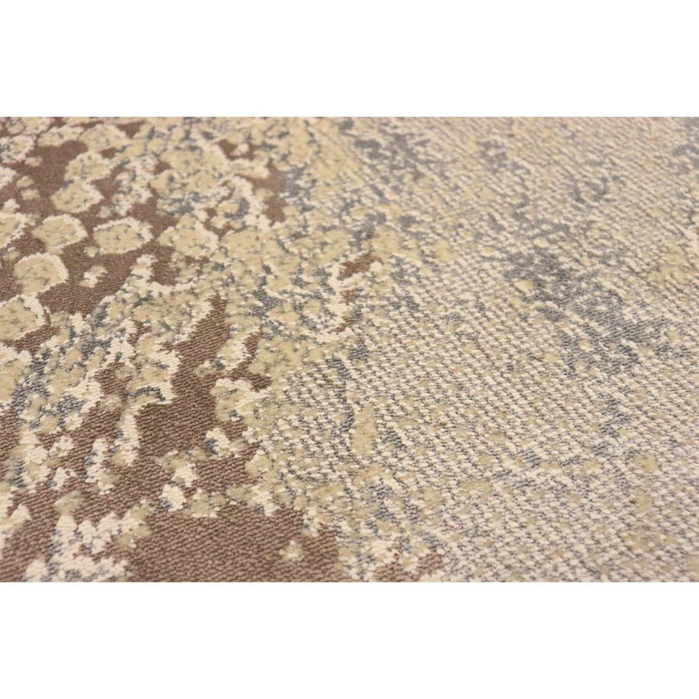 Tapete para Sala Detalhe Renda Marrom-Bege 2,00X2,90M
