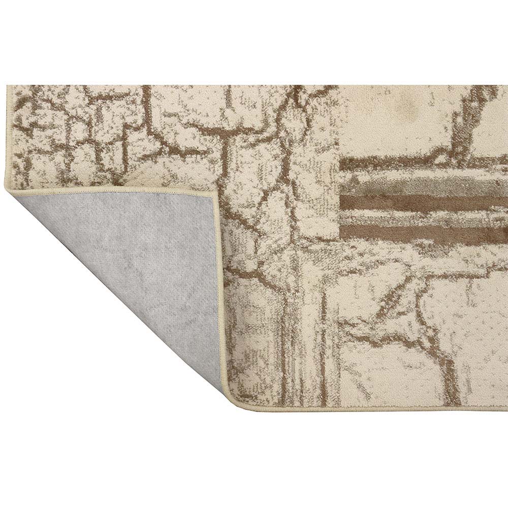 Tapete para Sala Detalhe Seco Bege-Marrom 2,00X2,50M