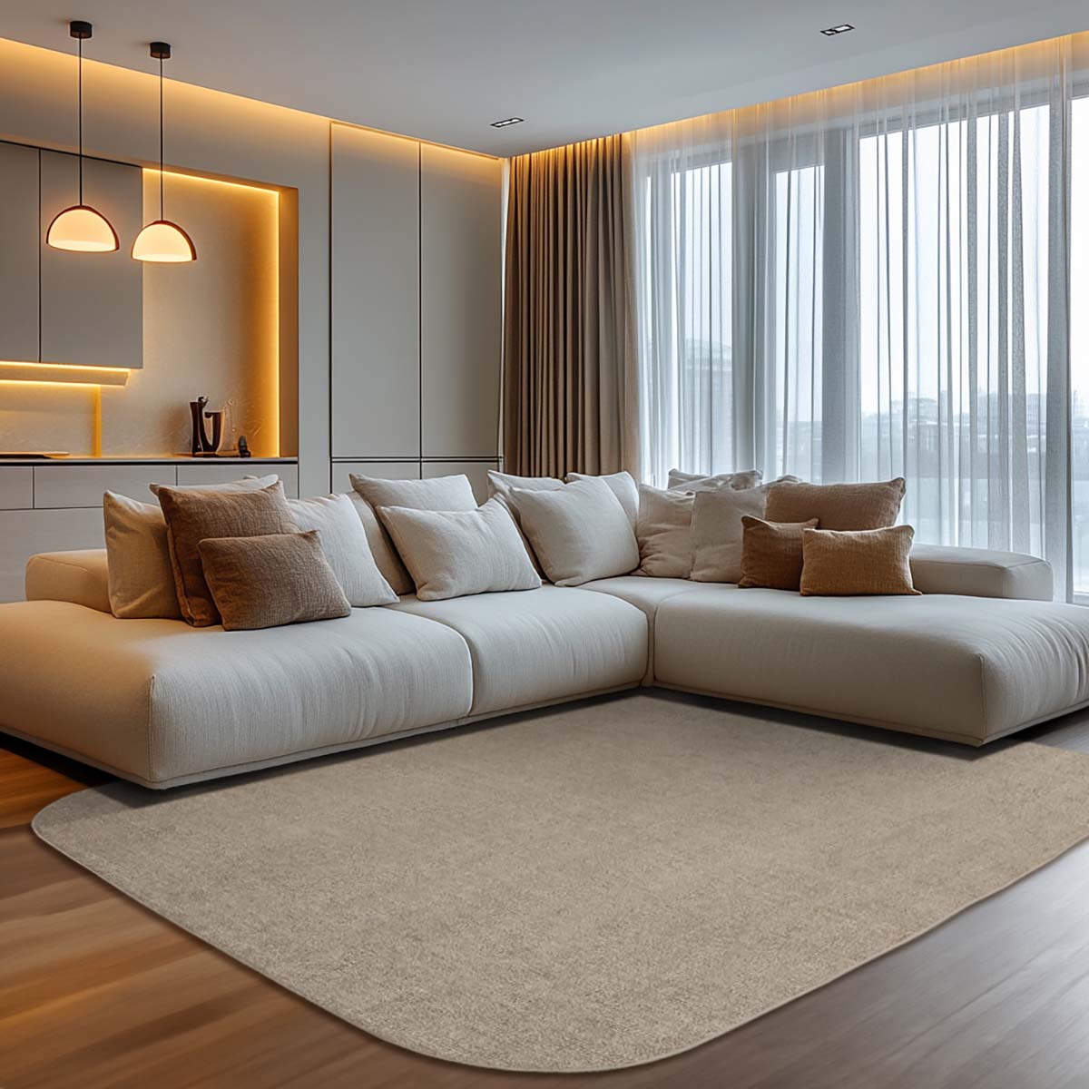Tapete para Sala Elegant Beige 1,50X2,00M São Carlos