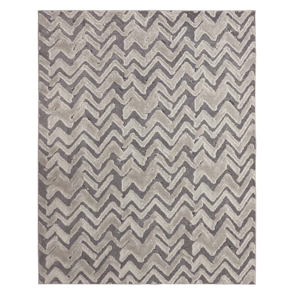 Tapete para Sala Glamour Esculpido Cinza 2,00X2,90M