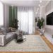 Tapete para Sala Glamour Versatil Cinza 1,50X2,00M