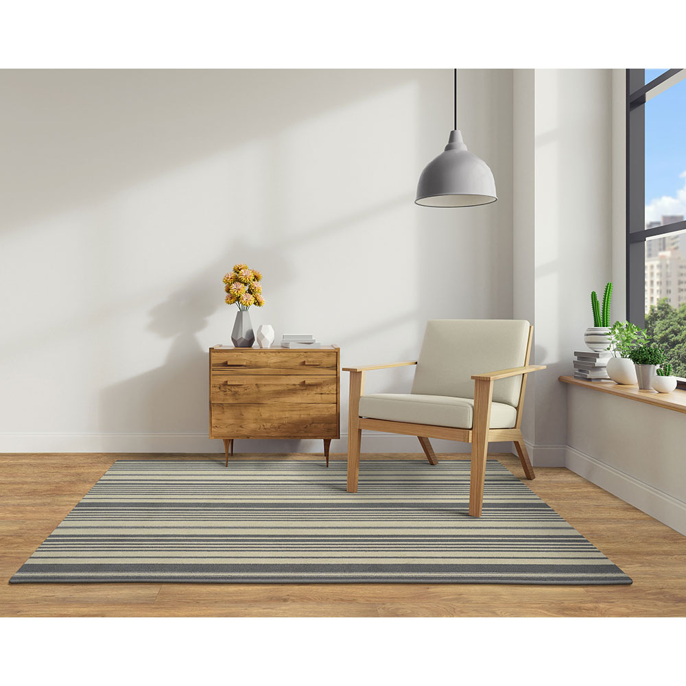 Tapete para Sala Metropole Moderno Cinza 1,00X1,50M