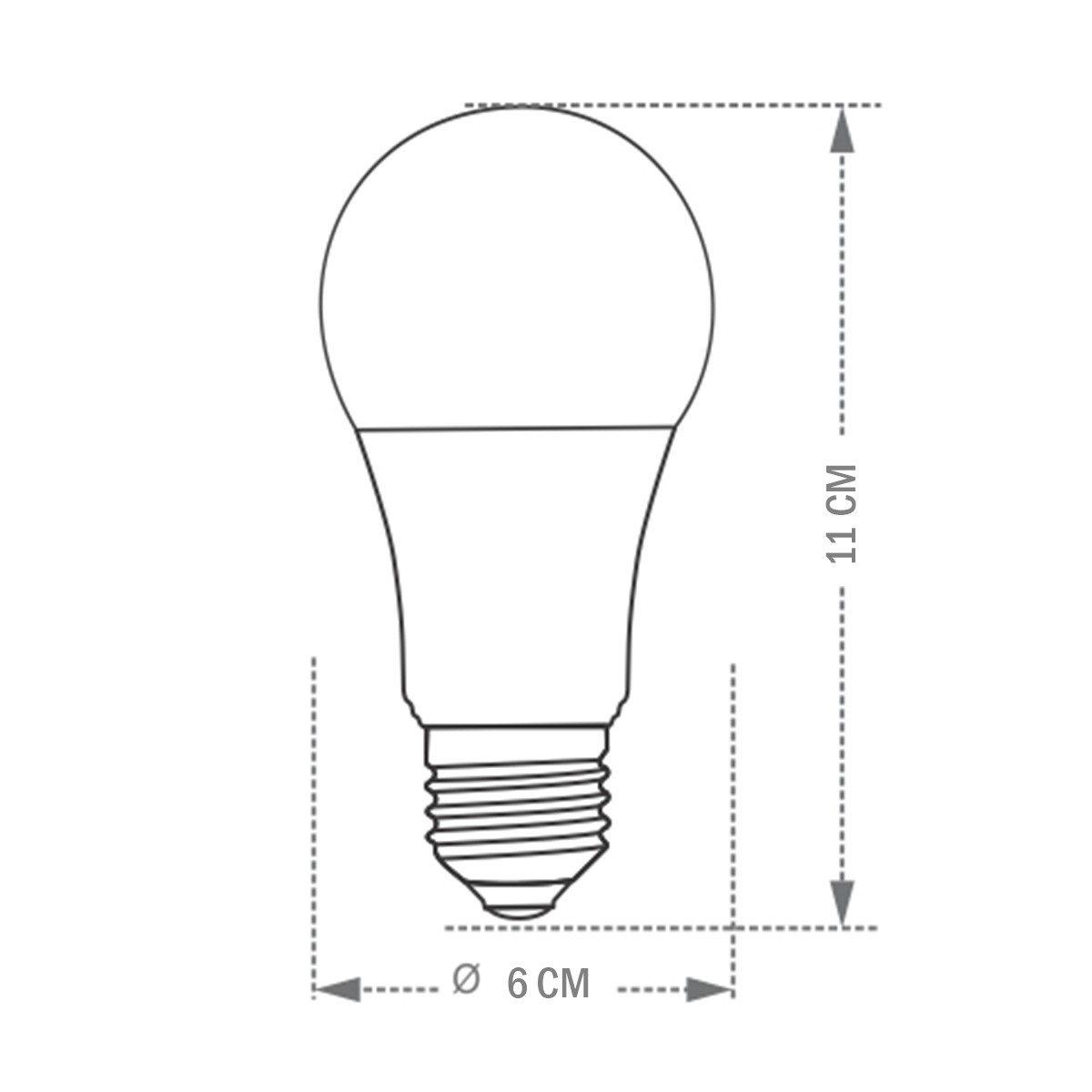 Kit 10 Lâmpadas Led Bulbo TKL 15W Taschibra E27 Bivolt 3000K Luz Quente