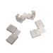 Kit 3 Conectores Taschibra A47 90° L 2 Fios P/ Emenda De Fita Led Slim