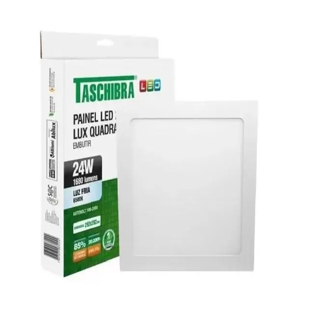 Painel Led 24W Embutir Taschibra