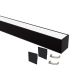 Perfil de Sobrepor Taschibra Para Fita de Led Zenith 50 Com 1 Metro Preto