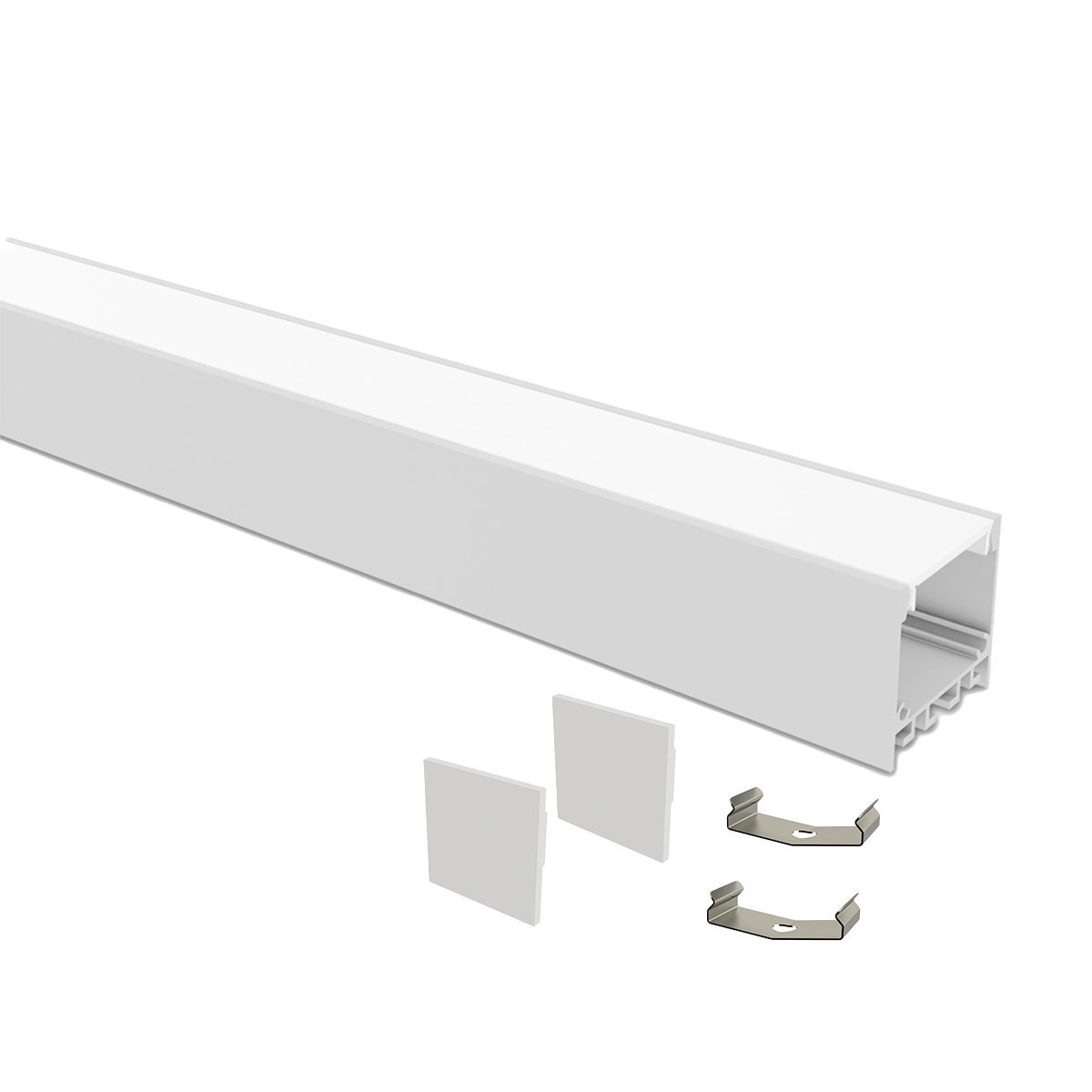 Perfil de Sobrepor Taschibra Para Fita de Led Zenith 50 Com 3 Metros Branco