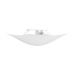Plafon Solari E-27 Quadrado Saco Plast Branco Taschibra