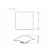 Plafon Solari E-27 Quadrado Saco Plast Branco Taschibra