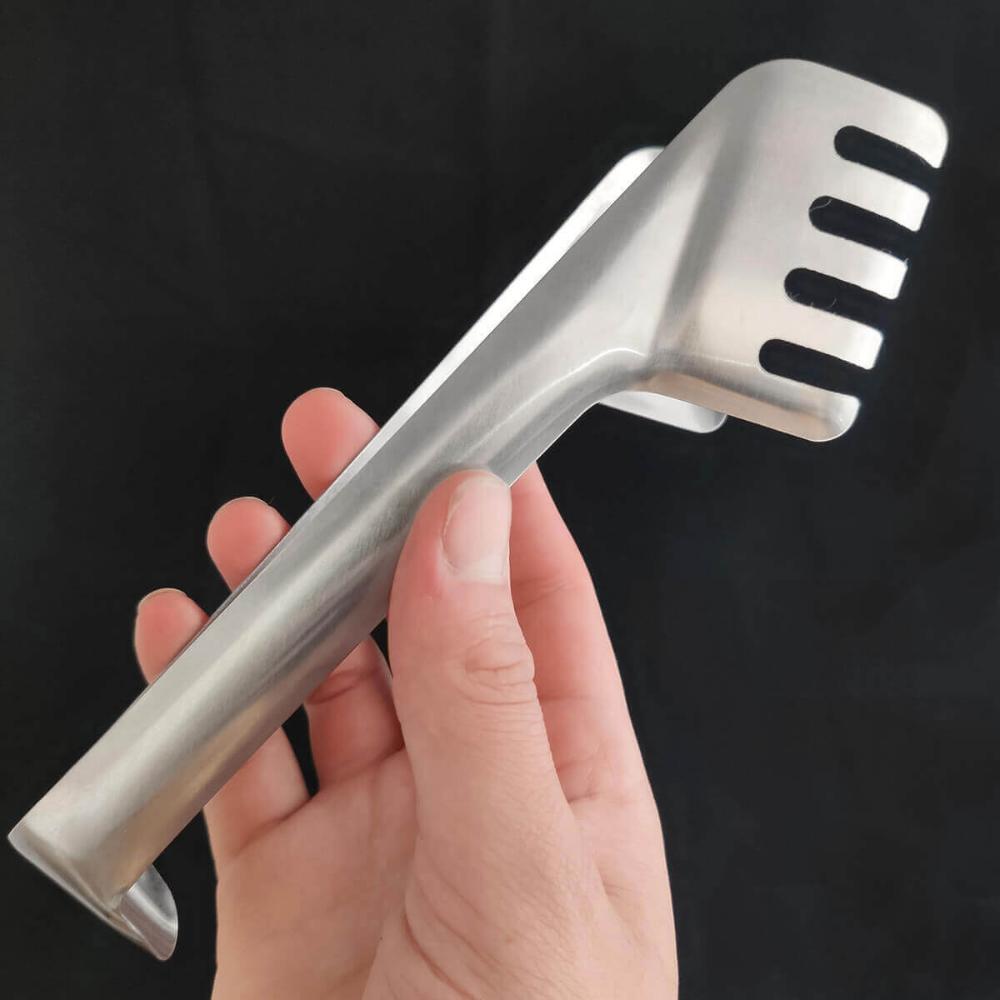 Conjunto 2 Pegadores Inox para Massa Salada Pegador Utensíli