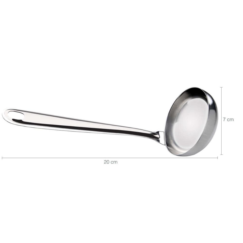 Conjunto 3 Concha de Inox para Sopa Feijão ou Molho Utensílio Cozinha Taumer