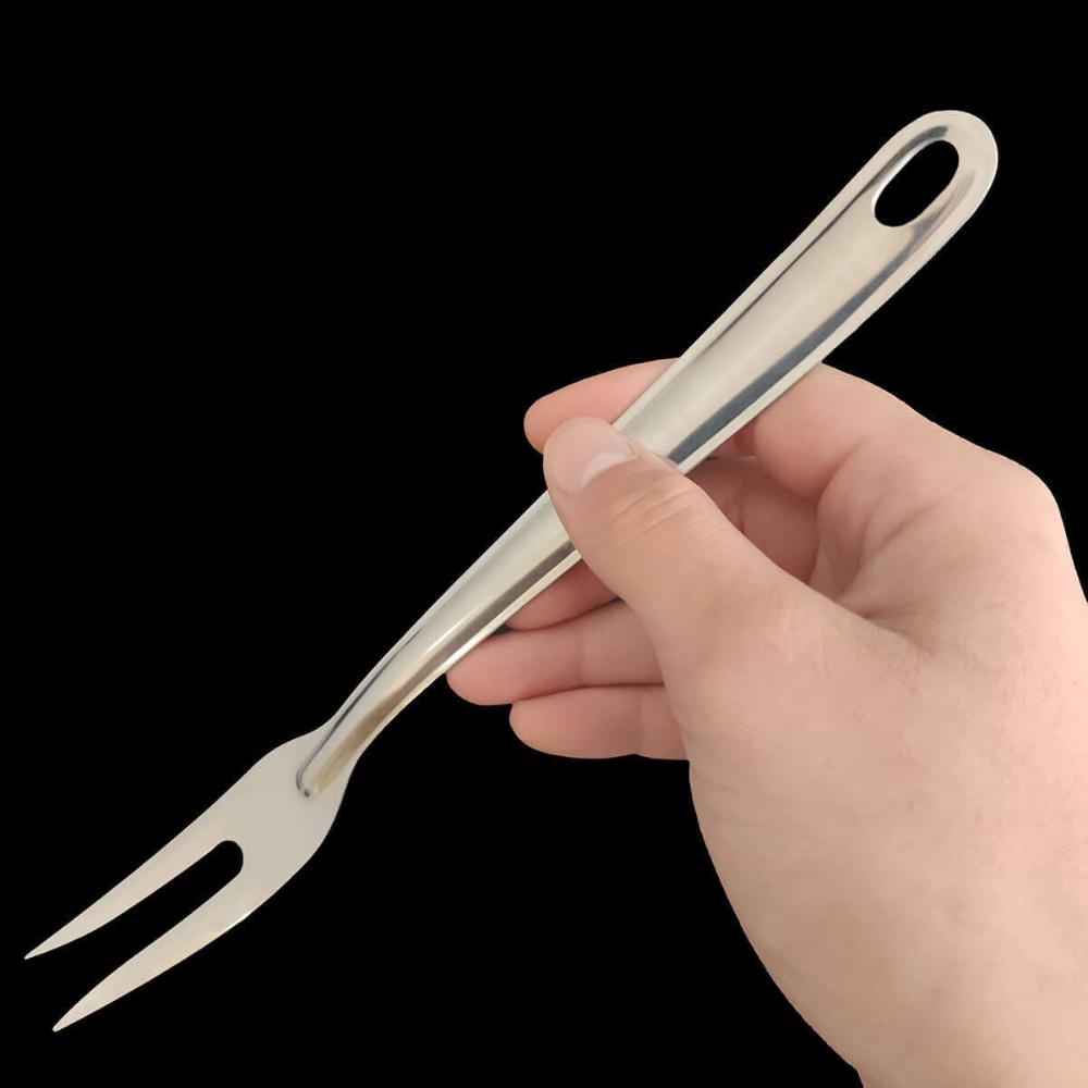 Garfo Trinchante Grande para Churrasco Utensílio para Carne Aço Inox Taumer