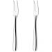 Kit 2 Garfos Trinchante Para Churrasco 24cm Grande de Cortar Carne Cozinha Inox Taumer