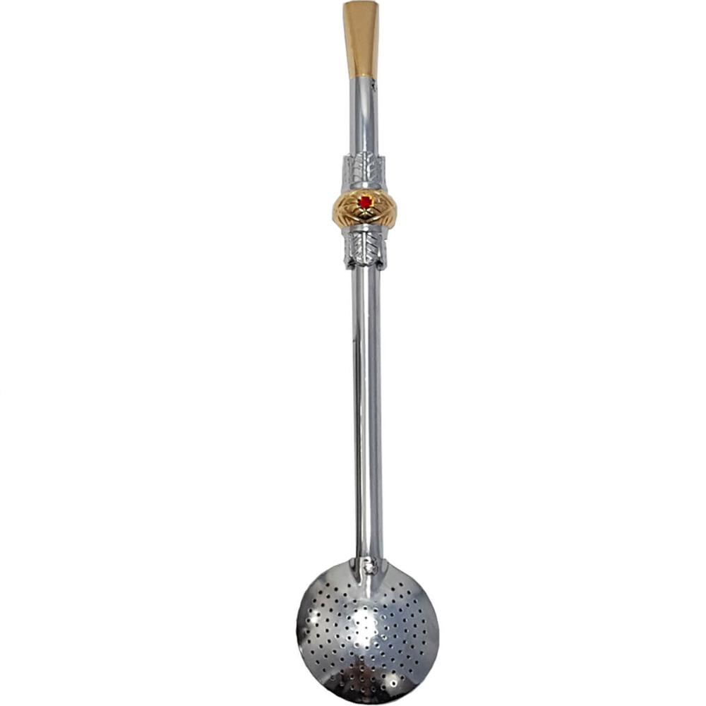 Kit Cuia E Bomba De Bojo 21cm Metal Chimarrão Mate Terere
