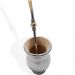 Kit Cuia E Bomba De Bojo 21cm Metal Chimarrão Mate Terere