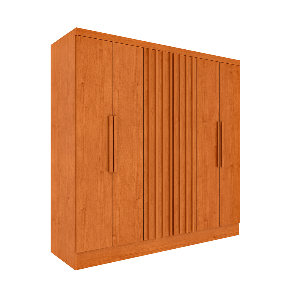 Guarda-Roupa Casal Itaperuna 6 Portas 4 Gavetas Cinamomo