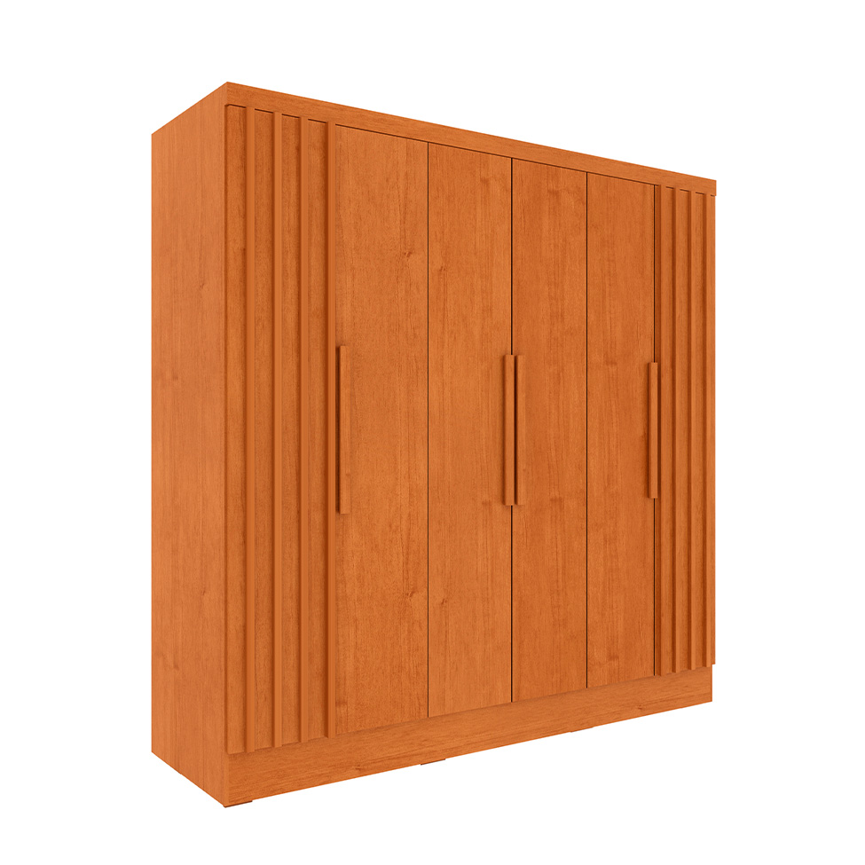 Guarda-Roupa Casal Itaperuna 6 Portas 4 Gavetas Cinamomo
