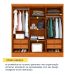 Guarda-Roupa Casal Itaperuna 6 Portas 4 Gavetas Cinamomo