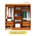 Guarda-Roupa Casal Itaperuna 6 Portas 4 Gavetas Cinamomo