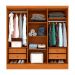 Guarda-Roupa Casal Itaperuna 6 Portas 4 Gavetas Cinamomo e Off White