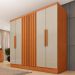 Guarda-Roupa Casal Itaperuna 6 Portas 4 Gavetas Cinamomo e Off White