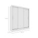 Guarda-Roupa Casal Vitoria 3 Portas 4 Gavetas Neve