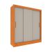 Guarda-Roupa Casal Vitoria Flex 3 Portas 4 Gavetas Cinamomo e Off White
