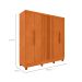 Guarda-Roupa Casal com Pés Itaperuna 6 Portas 4 Gavetas Cinamomo