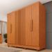 Guarda-Roupa Casal com Pés Itaperuna 6 Portas 4 Gavetas Cinamomo
