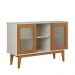 Aparador Buffet Detroit 03 Portas Off White/Nature - Tebarrot