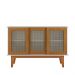 Aparador Buffet Detroit 03 Portas Off White/Nature - Tebarrot
