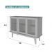 Aparador Buffet Detroit 03 Portas Off White/Nature - Tebarrot